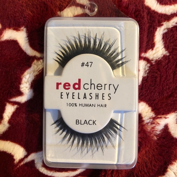 Red cherry eyelashes #47 harper - Picture 1 of 2
